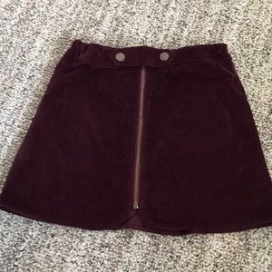 Zara Girls Maroon Skirt